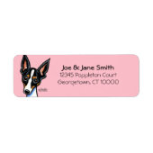 Aangepaste kleur Rat Terrier Etiket (Voorkant)