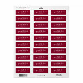 Aangepaste Kleur Relax Script Verspreid de Liefde  Etiket (Full Sheet)