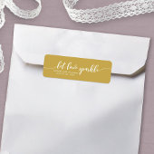 Aangepaste kleur reliëf script loslaten van het hu etiket