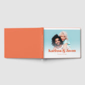 Aangepaste kleur Retro gestileerde foto bruiloft g Gastenboek (Volledig)