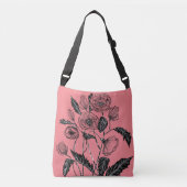 Aangepaste kleur roze snijdsel of Canvas tas met p (Voorkant)