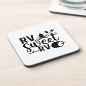 AANGEPASTE KLEUR RV Sweet RV Camping Bier Onderzetter (Linkerzijde)