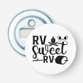 AANGEPASTE KLEUR RV Sweet RV Camping Button Flesopener (Voorkant)