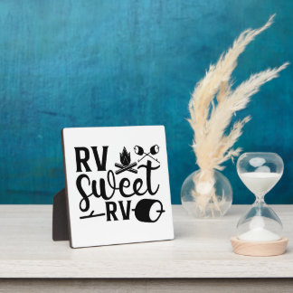 AANGEPASTE KLEUR RV Sweet RV Camping Fotoplaat