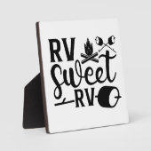 AANGEPASTE KLEUR RV Sweet RV Camping Fotoplaat (Voorkant)