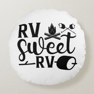 AANGEPASTE KLEUR RV Sweet RV Camping Rond Kussen