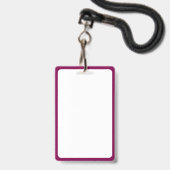 Aangepaste kleur school student identificatie foto badge (Achterkant met lanyard)