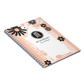 Aangepaste kleur shabby girly chef bakkerij gebrui notitieboek (Rechterzijde)