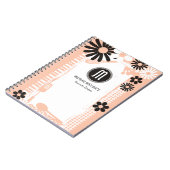 Aangepaste kleur shabby girly chef bakkerij gebrui notitieboek (Linkerzijde)