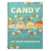 Aangepaste kleur snoep truffel snoep recept notiti notitieboek (Voorkant)