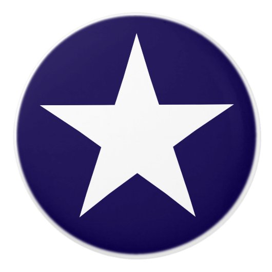 Aangepaste kleur ster keramische knop (Voorkant)