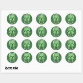 Aangepaste kleur stickers 4/4 van tekens Halloween (Vel)
