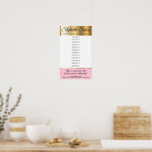 Aangepaste kleur stylist salons prijsaanduiding poster (Keuken)