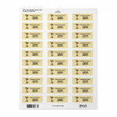 Aangepaste kleur & tekst, coole whippet etiket (Full Sheet)