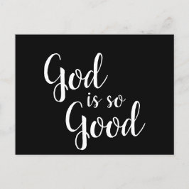 Aangepaste kleur/tekst Inspirerend God is zo goed Briefkaart