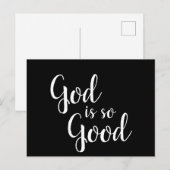 Aangepaste kleur/tekst Inspirerend God is zo goed Briefkaart (Voorkant / Achterkant)