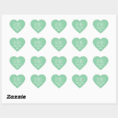 Aangepaste Kleur Tekst Naam Beste Vriendin XOXO Mi Hart Sticker (Vel)