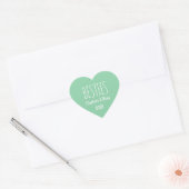 Aangepaste Kleur Tekst Naam Beste Vriendin XOXO Mi Hart Sticker (Envelop)
