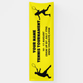 Aangepaste kleur tennis toernooi banner sjabloon (Verticaal)