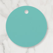 Aangepaste Kleur Trouw Mint Wordt Rond Bedankjes Labels (Achterkant)