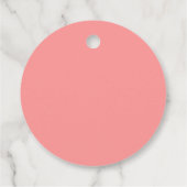 Aangepaste Kleur Trouwliefde is Zoet Rond Bedankjes Labels (Achterkant)