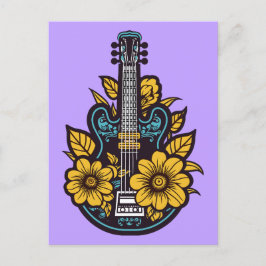 Aangepaste kleur Ukulele Briefkaart