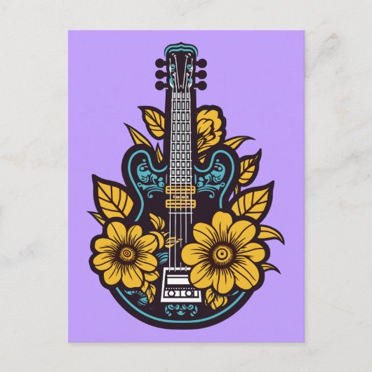 Aangepaste kleur Ukulele Briefkaart (Voorkant)