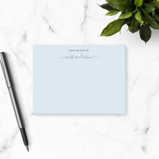 Aangepaste kleur van het bureau van de leraar tren post-it® notes