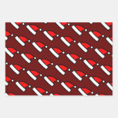Aangepaste kleur van het pet van de Kerstman-kluss Inpakpapier Vel (Voorkant 3)