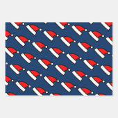 Aangepaste kleur van het pet van de Kerstman-kluss Inpakpapier Vel (Voorkant)