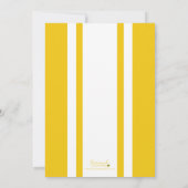Aangepaste Kleur Varsity Foto Afstudeeraankondigin Kaart (Achterkant)