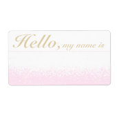 Aangepaste kleur vergulde sneeuw etiket (Voorkant)