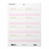 Aangepaste kleur vergulde sneeuw etiket (Full Sheet)