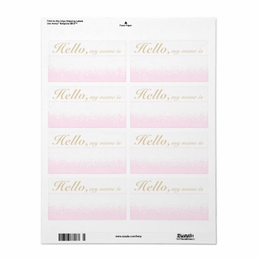 Aangepaste kleur vergulde sneeuw etiket (Full Sheet)