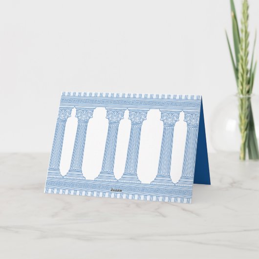 aangepaste kleur verjaardagsfeestje met Griekse te (Achterkant)