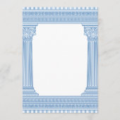 aangepaste kleur verjaardagsfeestje met Griekse te Kaart (Achterkant)