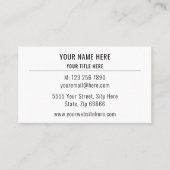 Aangepaste kleur Visitekaartje ontwerp uw eigen (Voorkant)