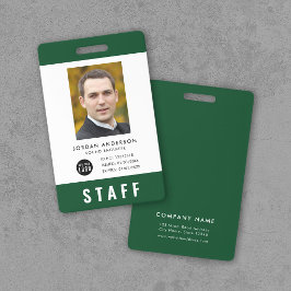 Aangepaste Kleur Voeg Logo Foto Personeelspas Badge