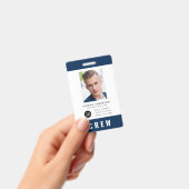 Aangepaste Kleur Voeg Logo Foto Toe CREW PAS Badge (Handheld)