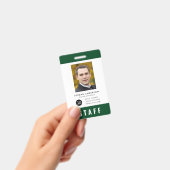 Aangepaste kleur Voeg Logo FotoPERSONEFPass toe Badge (Handheld)