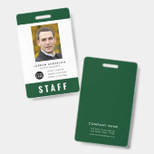 Aangepaste kleur Voeg Logo FotoPERSONEFPass toe Badge (Voor- en achterkant)