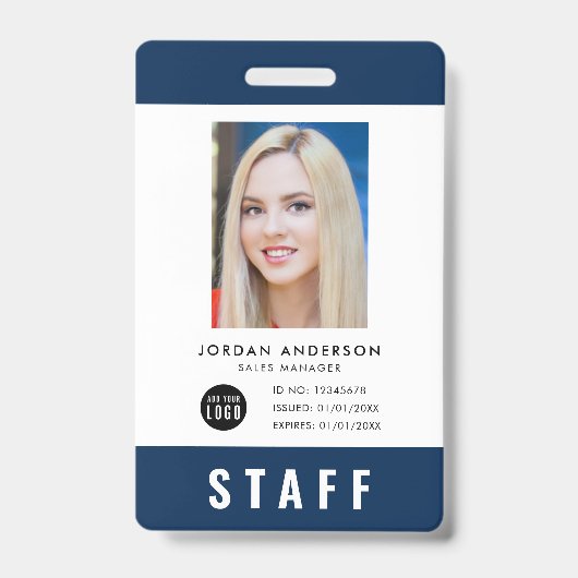 Aangepaste kleur Voeg Logo FotoPERSONEFPass toe Badge (Voorzijde)