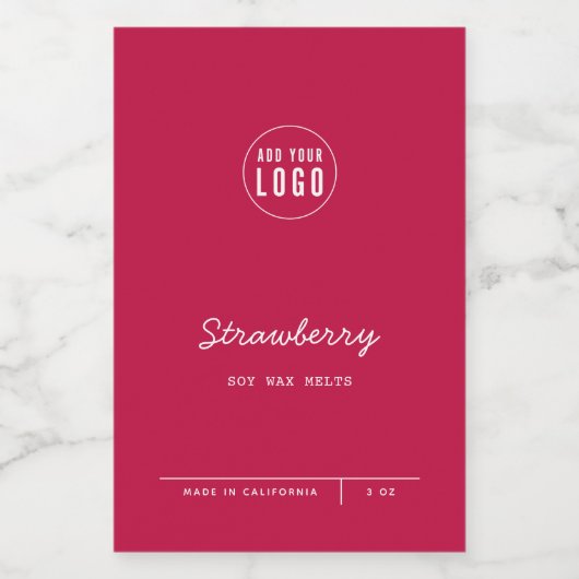 Aangepaste kleur Voeg Logo Script Lines productlab Wijn Etiket (Enkel label)