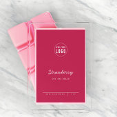 Aangepaste kleur Voeg Logo Script Lines productlab Wijn Etiket