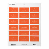 Aangepaste kleur Voeg Logo Script Lines toe Produc Etiket (Full Sheet)