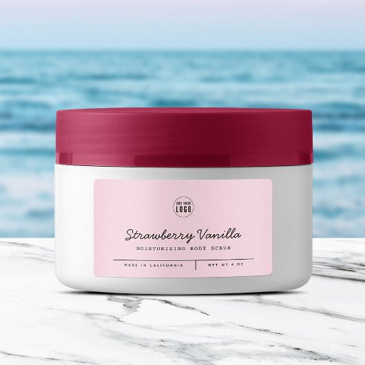 Aangepaste kleur Voeg Logo Script Lines toe Produc Etiket