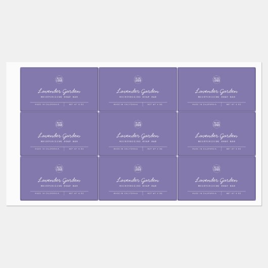 Aangepaste kleur Voeg Logo Script Lines toe Produc Labels (Vel)