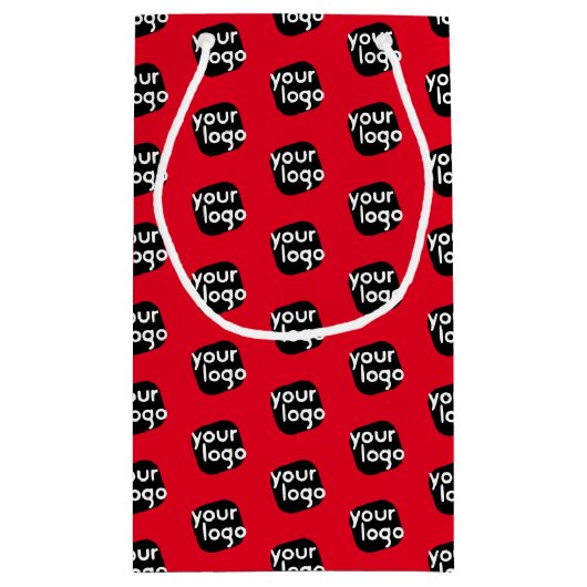 Aangepaste kleur Voeg uw Logo klant winkelwagen Klein Cadeauzakje (Achterkant)