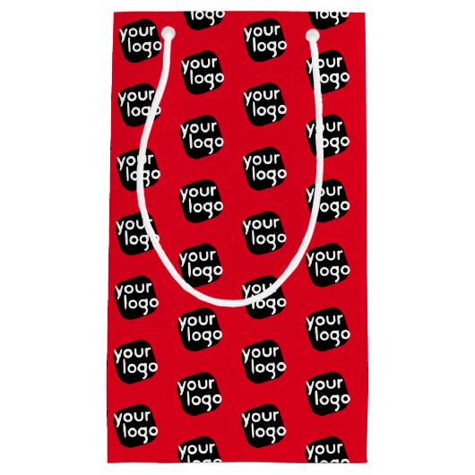 Aangepaste kleur Voeg uw Logo klant winkelwagen Klein Cadeauzakje (Voorkant)