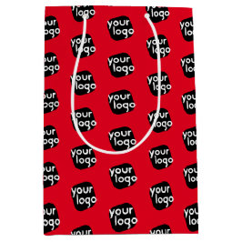 Aangepaste kleur Voeg uw Logo klant winkelwagen Medium Cadeauzakje